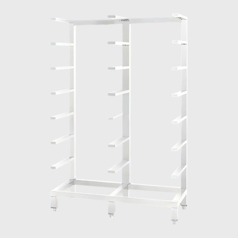 Стеллаж для хранения медицинских корзин из нержавеющей стали