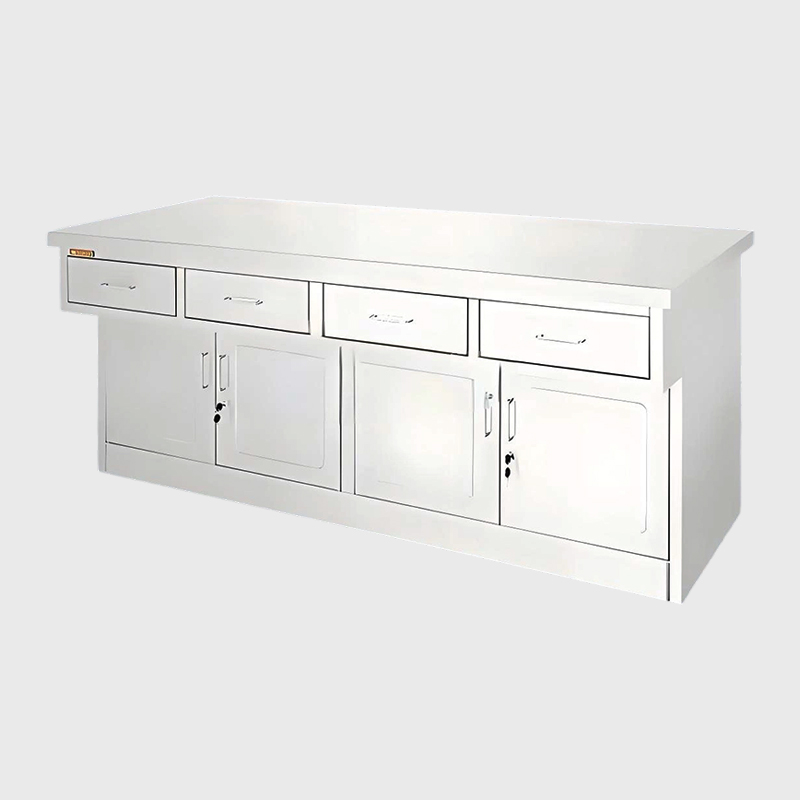 Больничный верстак из нержавеющей стали с ящиками